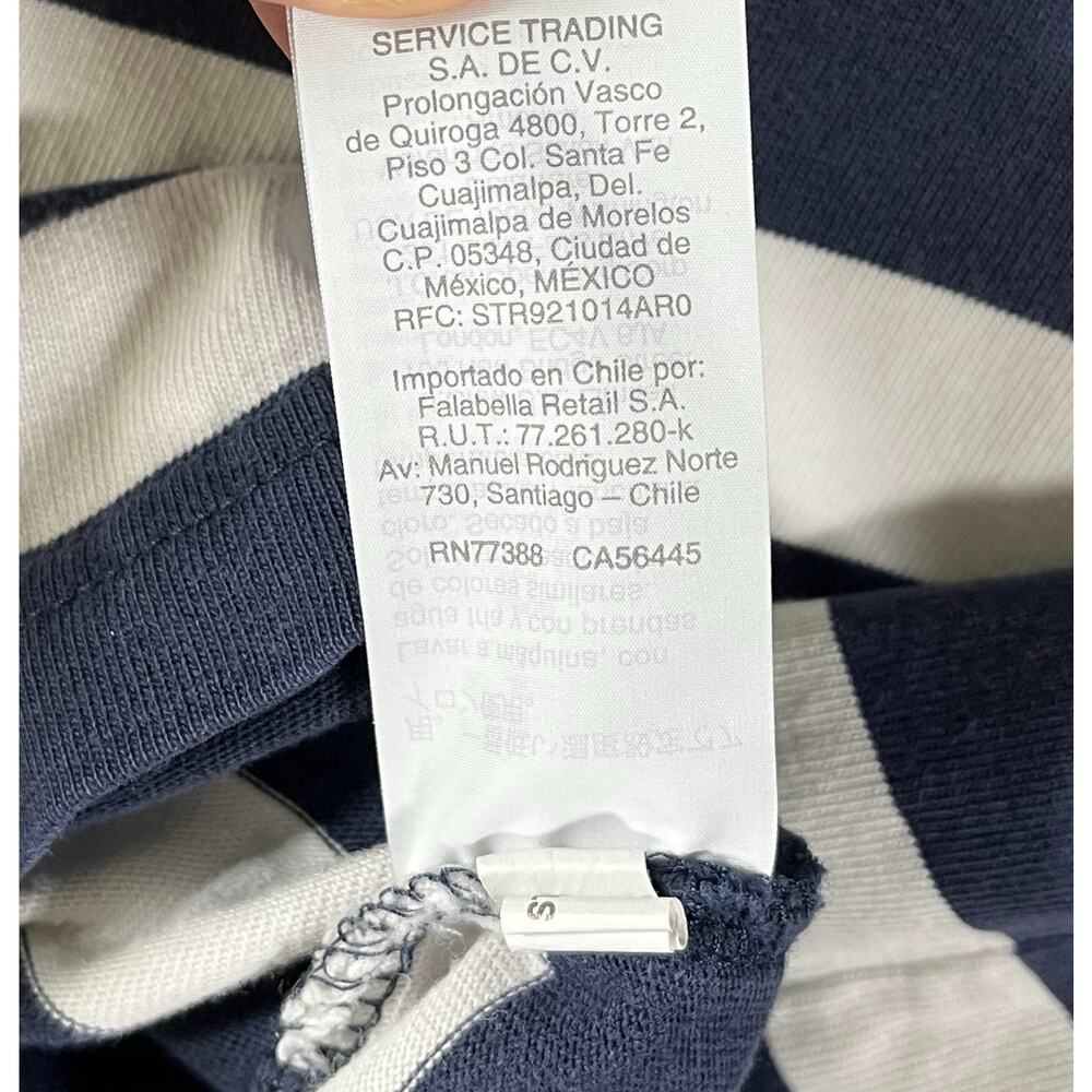 J.Crew Striped Rugby Shirt / Men's XL / Heavyweight 100% Cotton Navy White AR853 - Picture 12 of 13